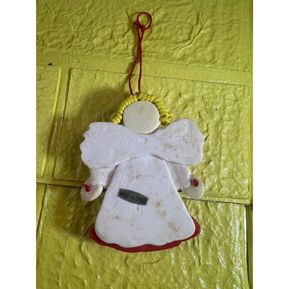 Vintage Polymer Dough Angel Christmas Ornament - Picture 2 of 4
